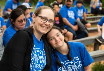 Mom and Daughter at Camp Grady Spruce