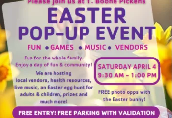 Easter Pop-up Event at T. Boone Pickens YMCA. April 4, 2026, 9:30am