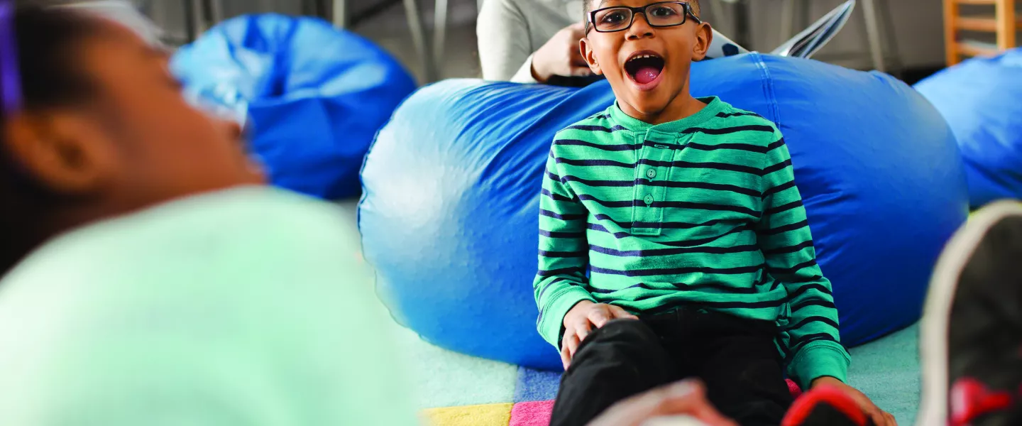 Kid surprised