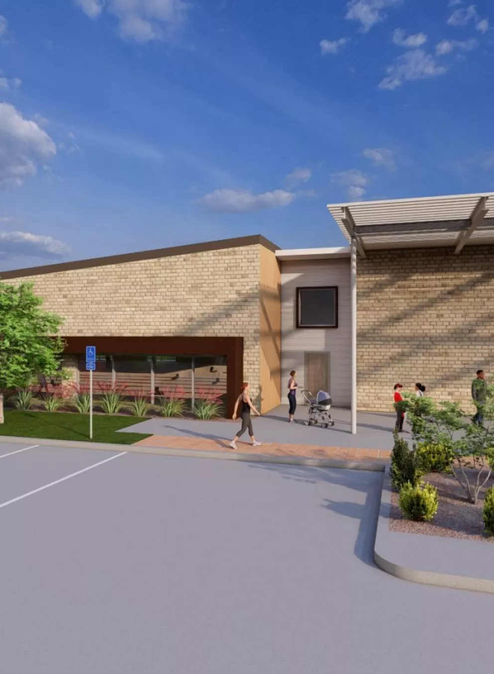 Building renderings of the new rockwall