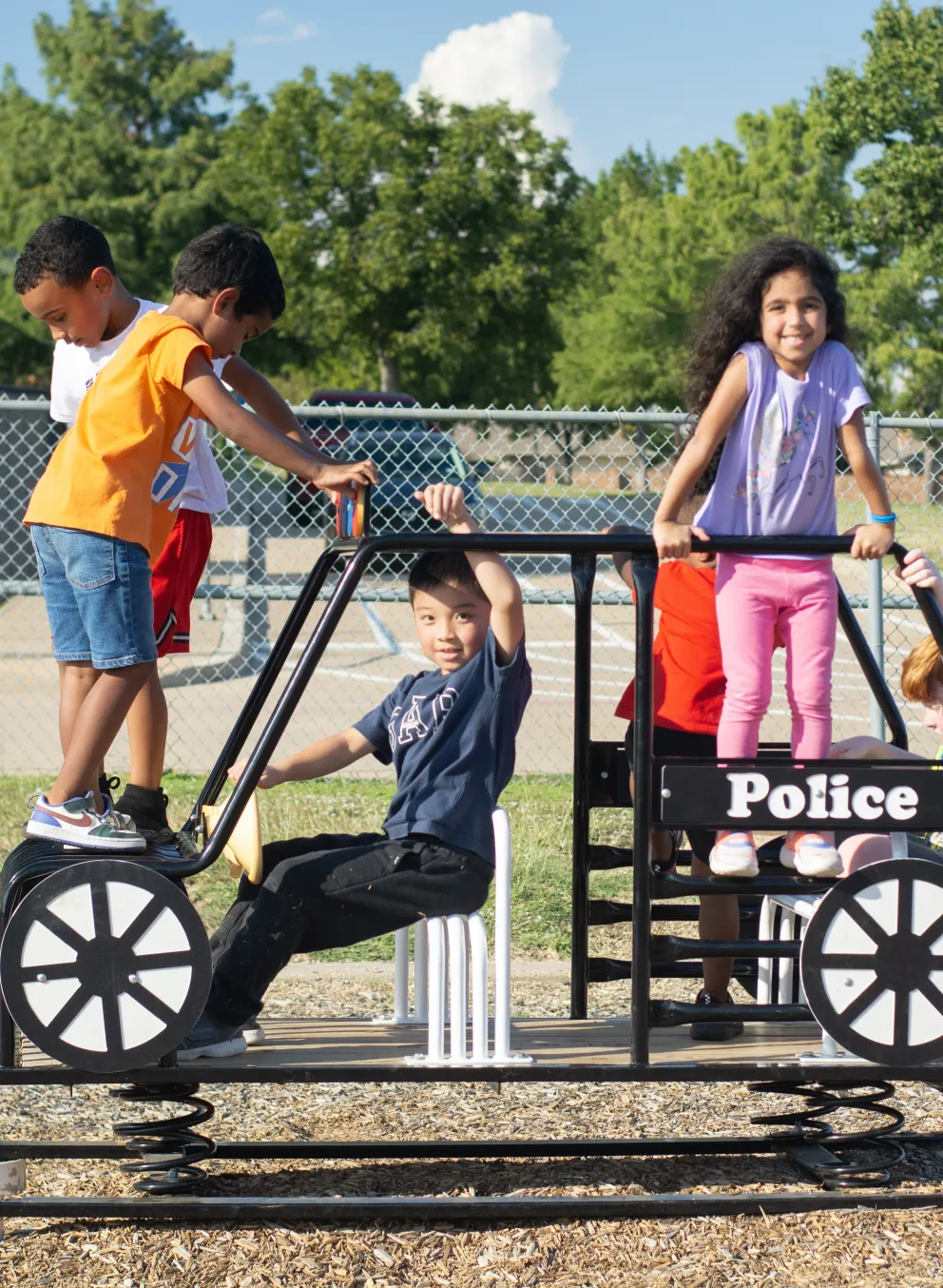 Fun time happy kids with the YMCA.