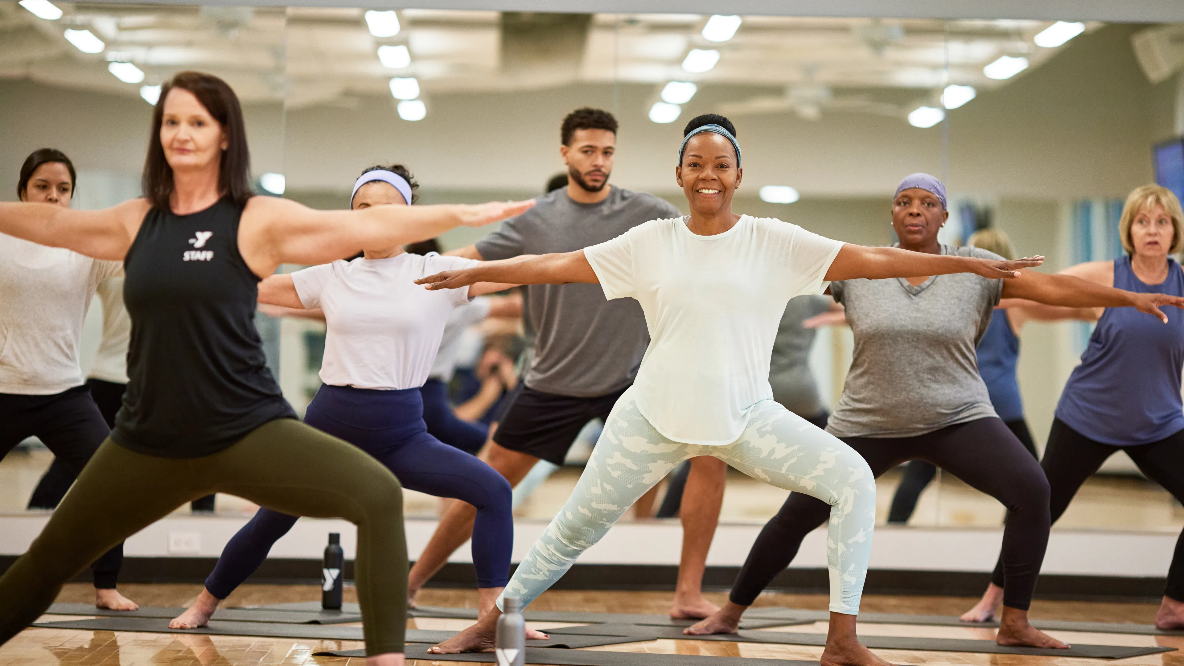 YMCA exercise class