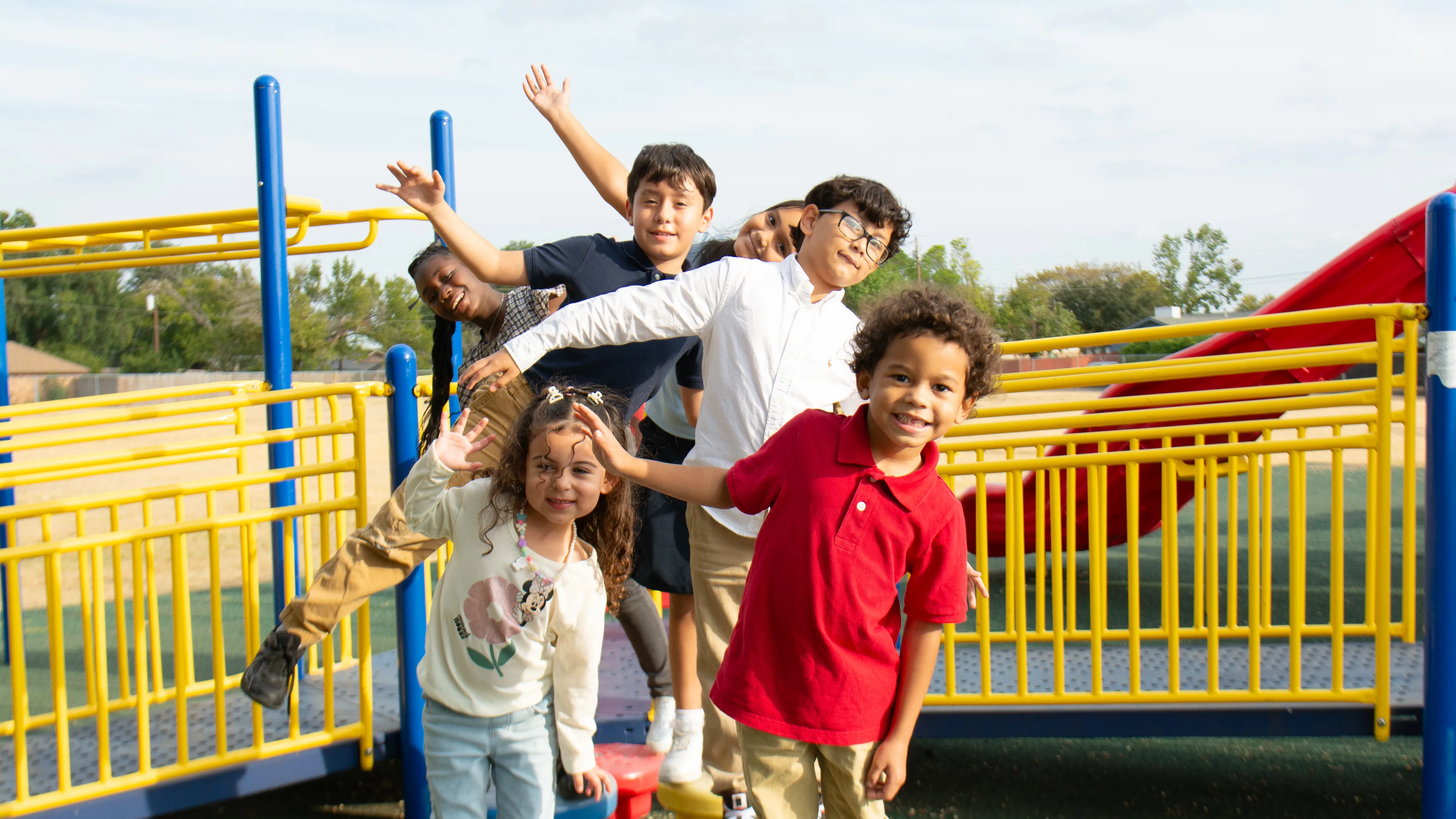 Kids enjoy outdoor games at the YMCA Afterschool Program.
