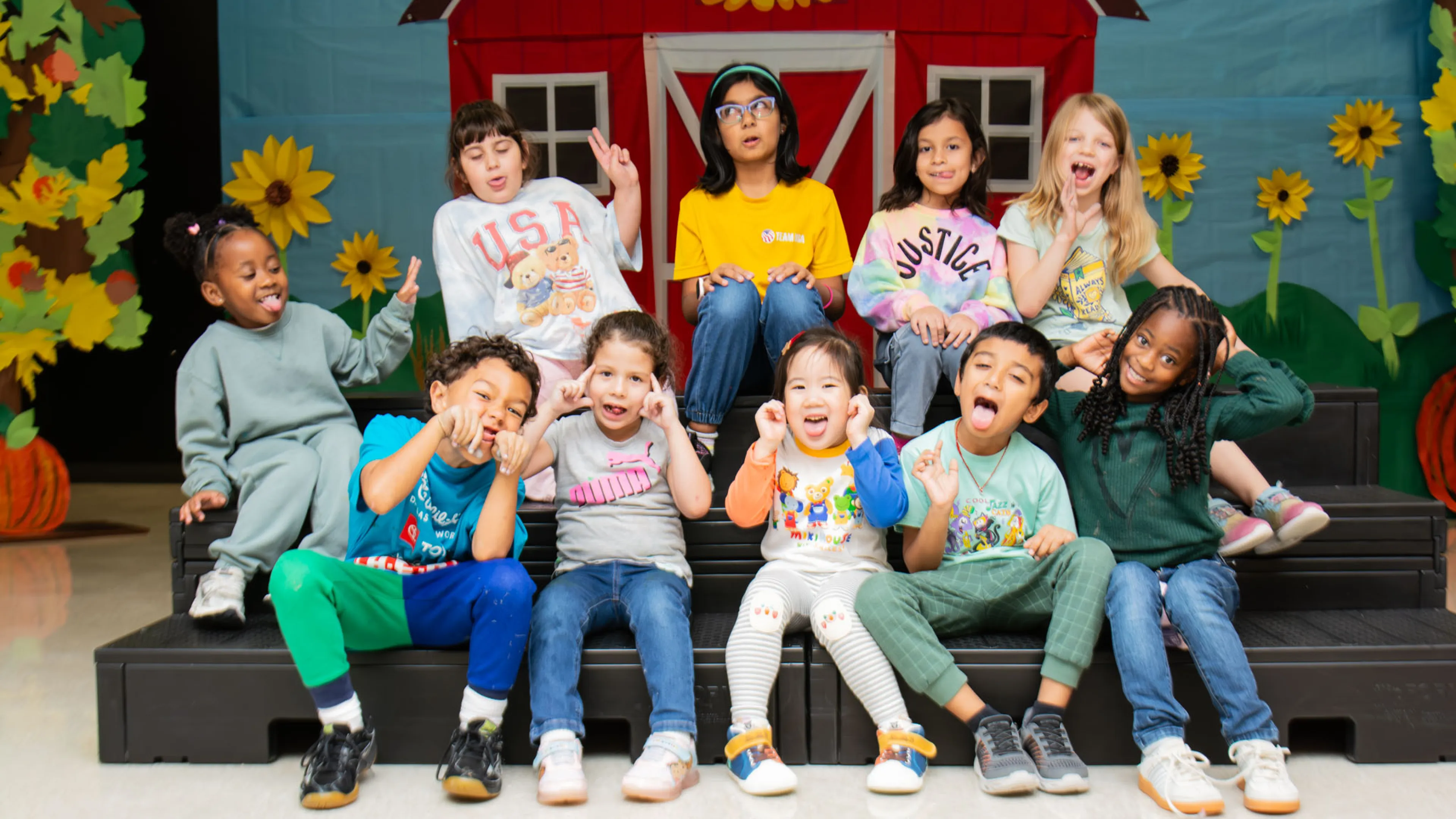 Kids having fun at the YMCA Holiday Camp