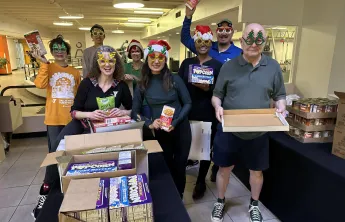 T. Boone Pickens Staff Pack boxes for those in need