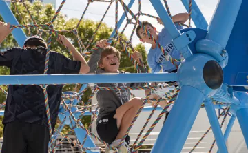 Kids at Klyde Warren Park